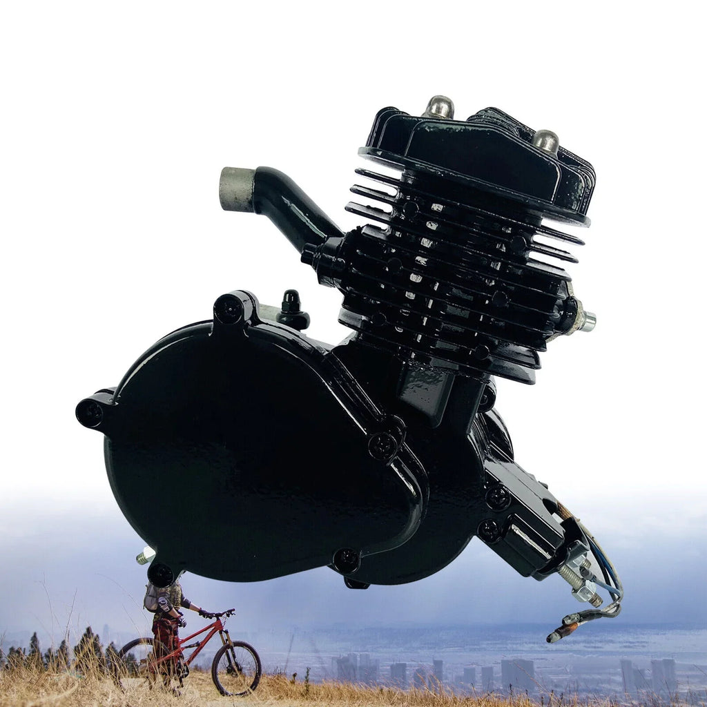 Miumaeov 80cc 2-Stroke Full Assembled Motorized Bike Bicycle Motor Petrol Gas Engine Single Cylinder Air-Cooled dark