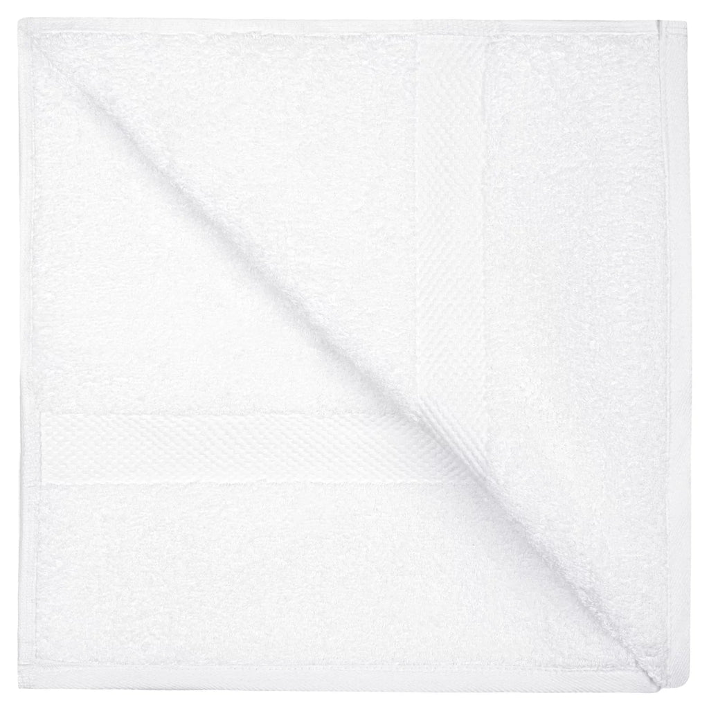 White Classic Luxury White Bath Towels - Large 30x56 1 inch, 100% Cotton American Linen Big White Towels, 2-Pack Bathroom Sheets | Set of 2, White