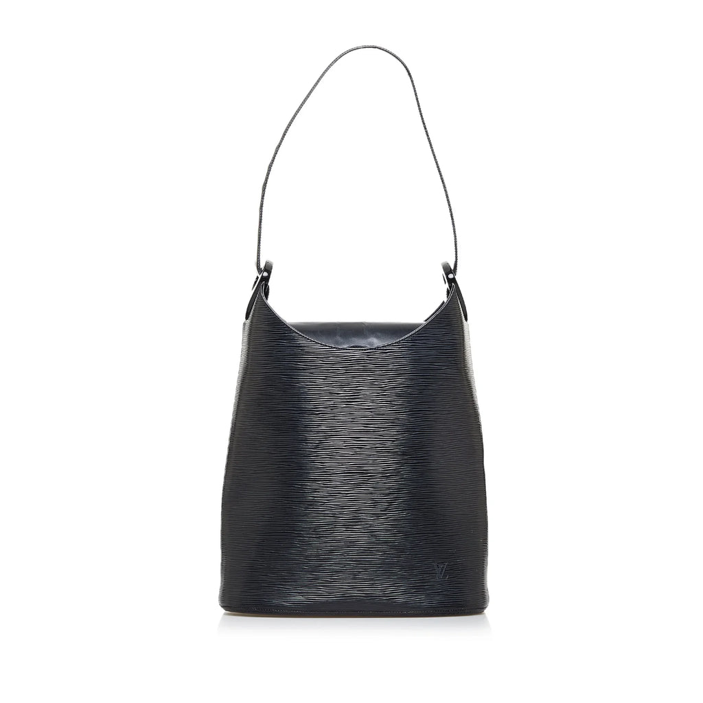 Pre-Owned Authenticated Louis Vuitton Epi Sac Verseau Leather dark Shoulder Bag Unisex (Fair)