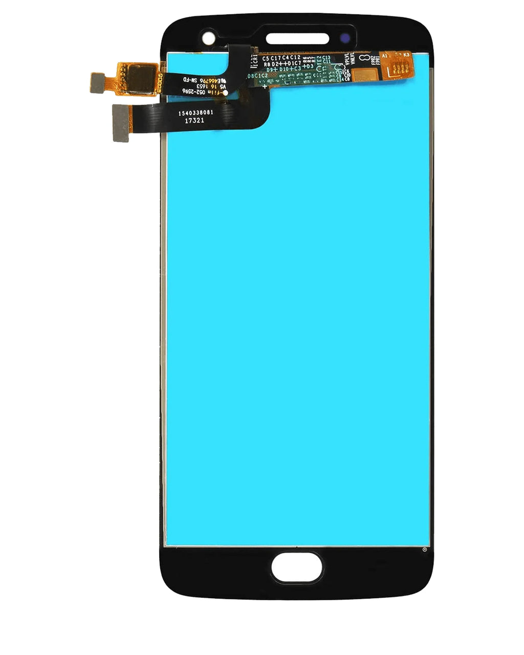 Replacement LCD Assembly Without Frame Compatible For Motorola Moto G5 Plus (XT1687 / 2017) (With Fingerprint Scanner) (Genuine OEM) (dark)