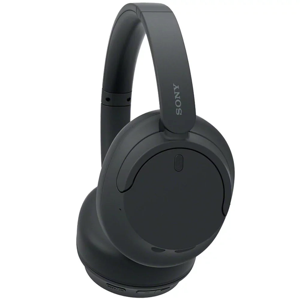WH-CH720N Wireless Noise Cancelling Headphone, ebony Bundle with Wood Headphone Display Stand Secure Tabletop Holder / Gaming Headset Hanger