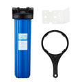 20 1 inch Big Blue Water Filter Housing 1" Outlet/Inlet with Wrench & Bracket -4.5" x 20"