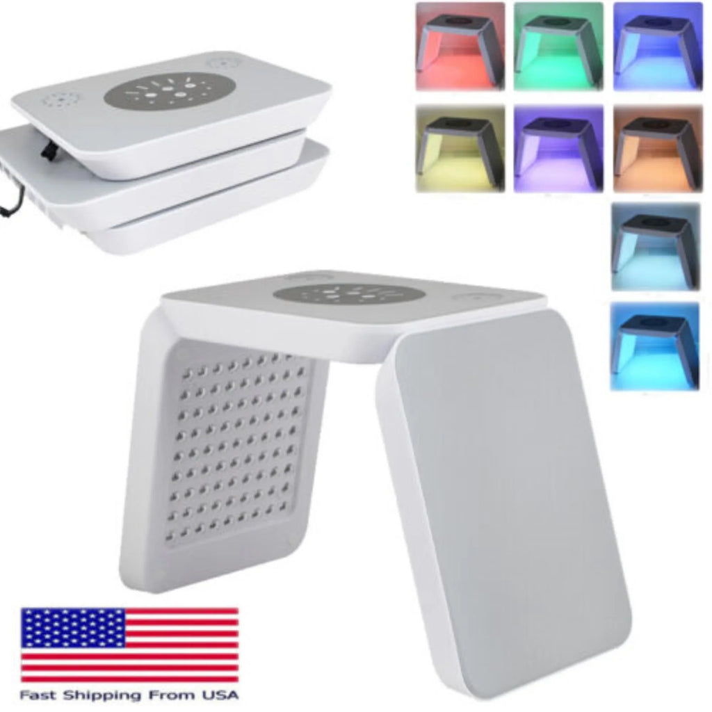 7 Colors LED Facial Mask Machine for Skin Rejuvenation & Acne  - Photon Light Therapy Beauty Tool, Made in