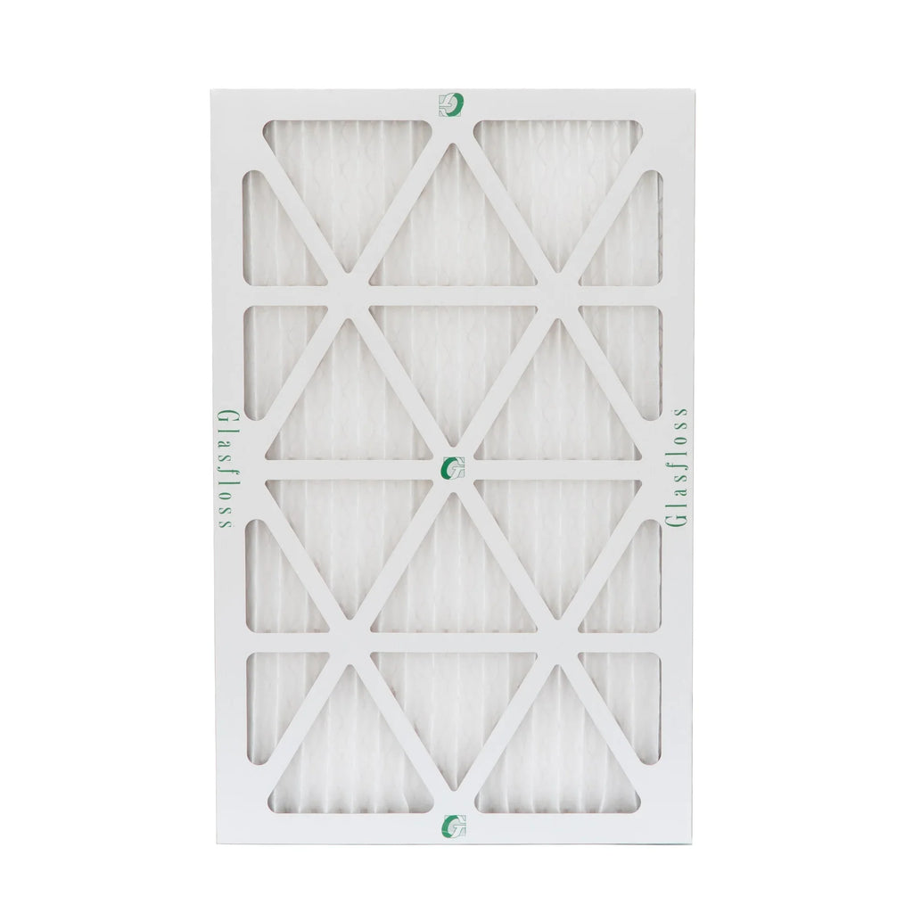 Exact Size: 15-1/2 x 24-1/2 x 7/8. Box of 4. Glasfloss ZL 16x25x1 MERV 10 Pleated AC Furnace Air Filters