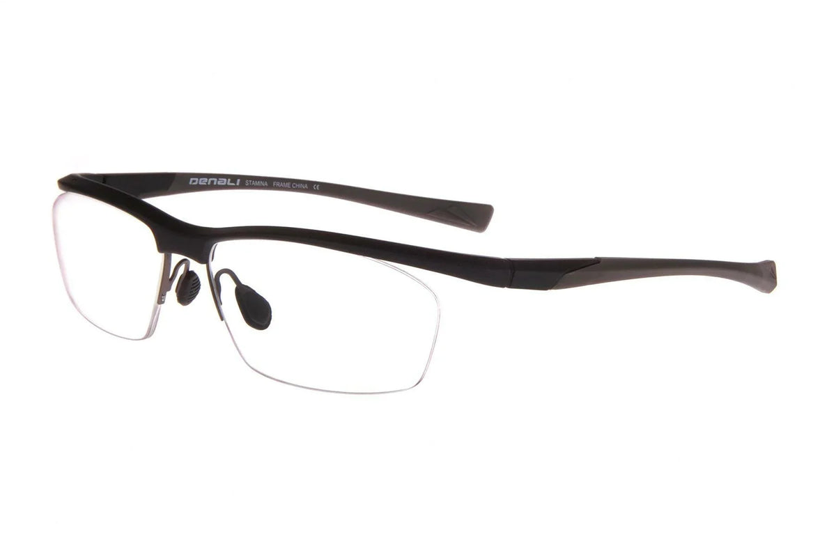 NEW DENALI Eyewear Matte ebony & Grey STAMINA Eyeglasses 59/15/135