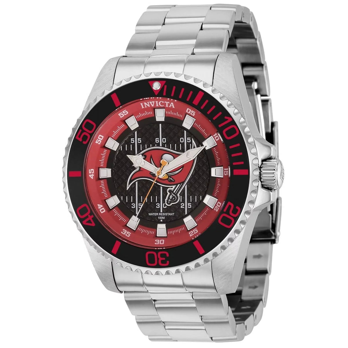 Invicta NFL charcoal and Red and Grey and White Dial Men's Watch 36949