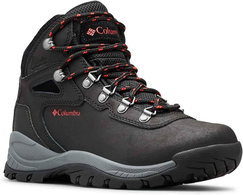 Columbia Womens Newton Ridge Plus Boot 10 Wide dark/Poppy Red