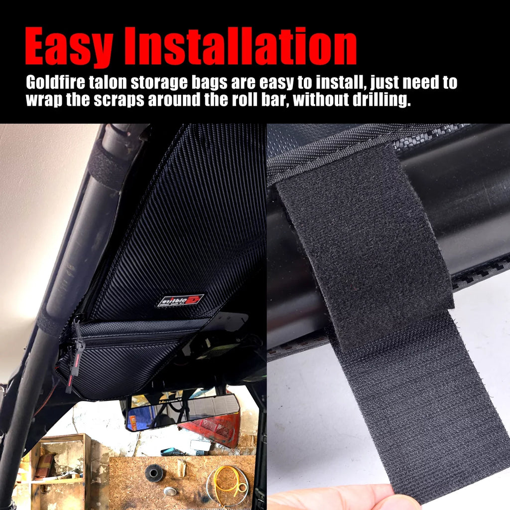 2 Pack Talon Storage Bag UTV Accessories 1680D Fabric Talon Overhead Bag Organzier for Honda Talon 1000X 1000R 2019-2021