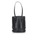 Pre-Owned Louis Vuitton Epi Bucket PM Tote Bag Shoulder M58992 Noir charcoal Leather Ladies LOUIS VUITTON (Fair)
