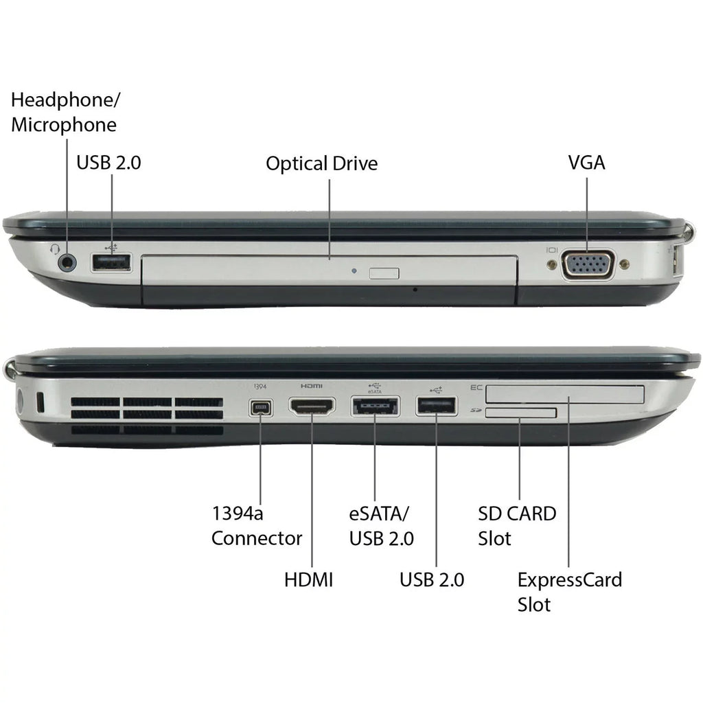 Restored  ebony 14" Latitude E5420 Laptop PC with  Core i5 Processor, 6GB Memory, 500GB Hard Drive and Windows 10 Home (Refurbished)