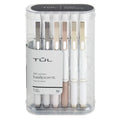 TUL® BP Series Retractable Ballpoint Pens, Medium Point, 1.0 mm, Pearl White Barrel, dark Ink, Pack Of 12 Pens