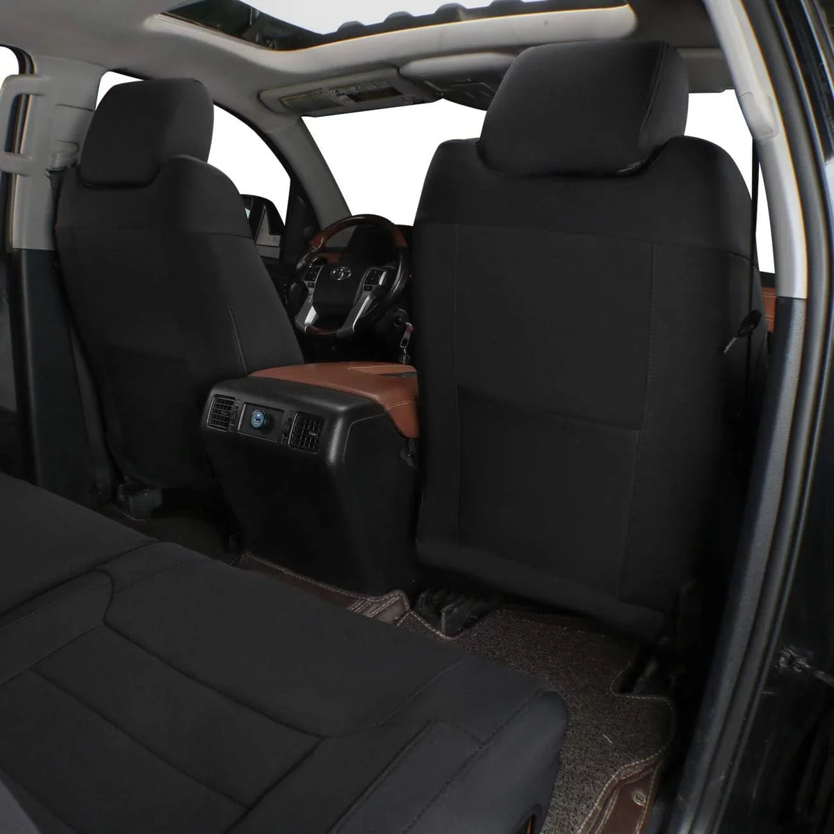 EKR Custom Fit Taos Car Seat Covers for Volkswagen Taos S SE 2022 2023 -Full Set Neoprene Auto Seat Covers(charcoal)