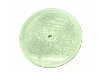 Reflector - Center Hole Mount - Clear (100 Pack). Cortina 13-099-41 3-3/8" Dia