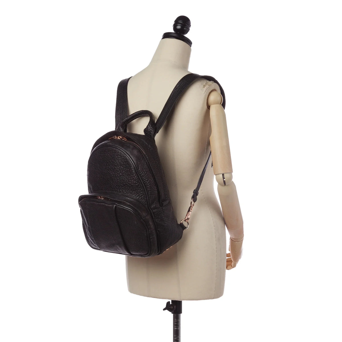 Pre-Owned Authenticated Alexander Wang Dumbo Backpack Calf Leather ebony Unisex (Good)
