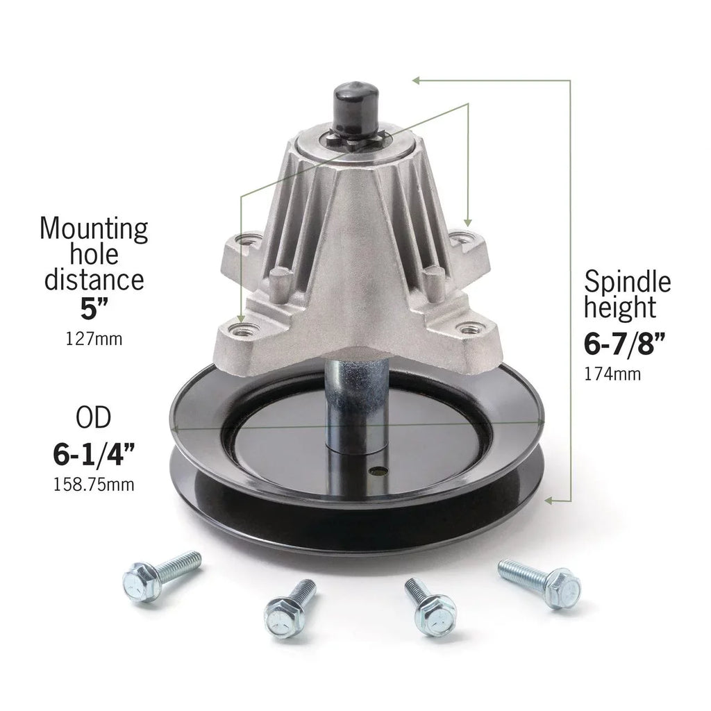 Terre Products, Lawn Mower Spindle Assembly, Fits 30 inch and 42 25mm Mini Riders, Compatible with Cub Cadet, MTD, Troy-Bilt, Replaces 618-04822, 618-04822A, 618-04889, 918-04822, 918-04822A, 918-0482