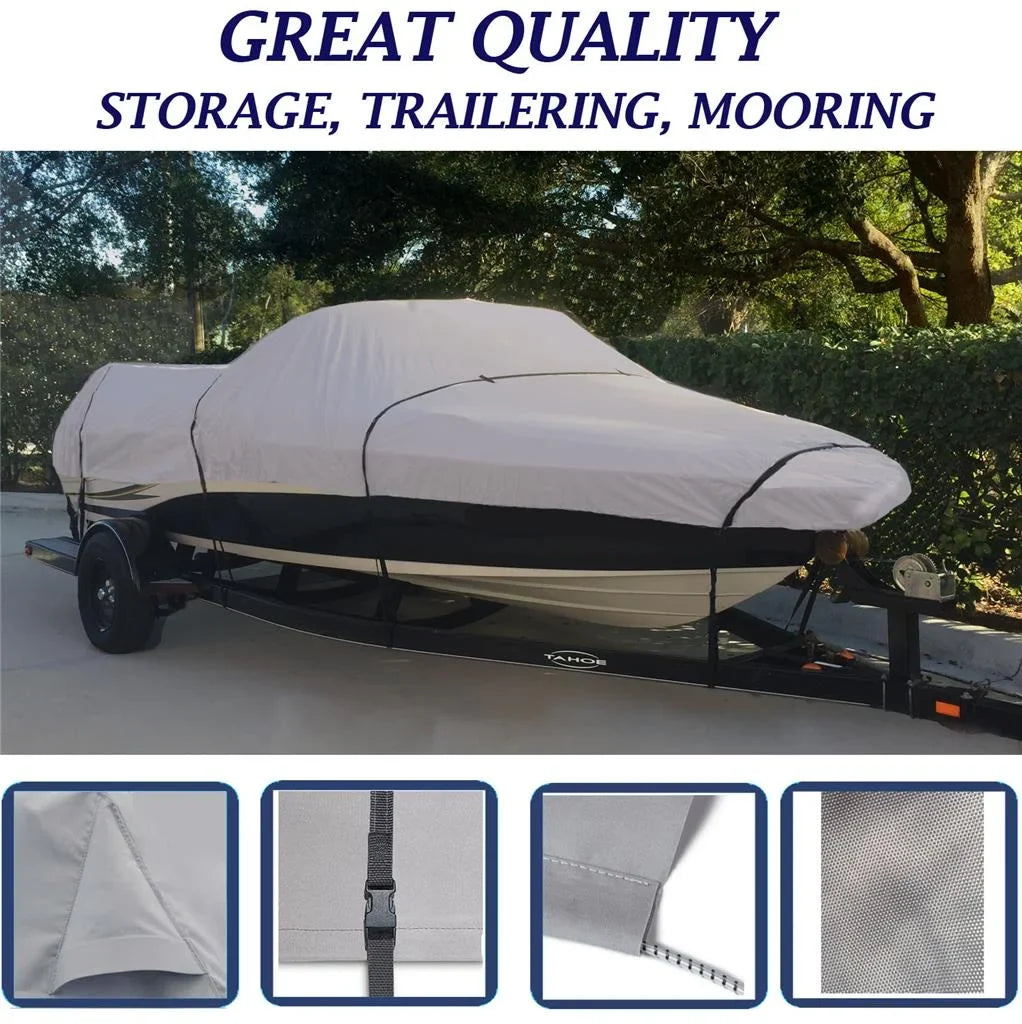 BOAT COVER Compatible for SYLVAN YUKON 15 1994 STORAGE, TRAVEL, LIFT