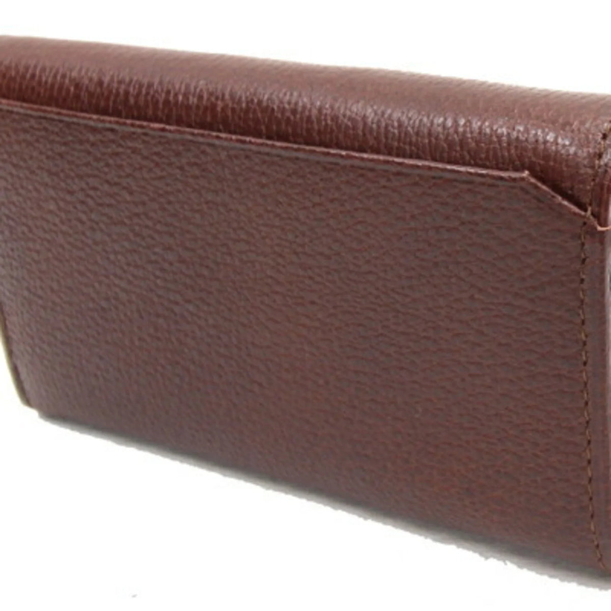 Pre-Owned Burberry 5 Key Case MS152 Dark Brown Leather Check Coin Holder BURBERRY (Good)