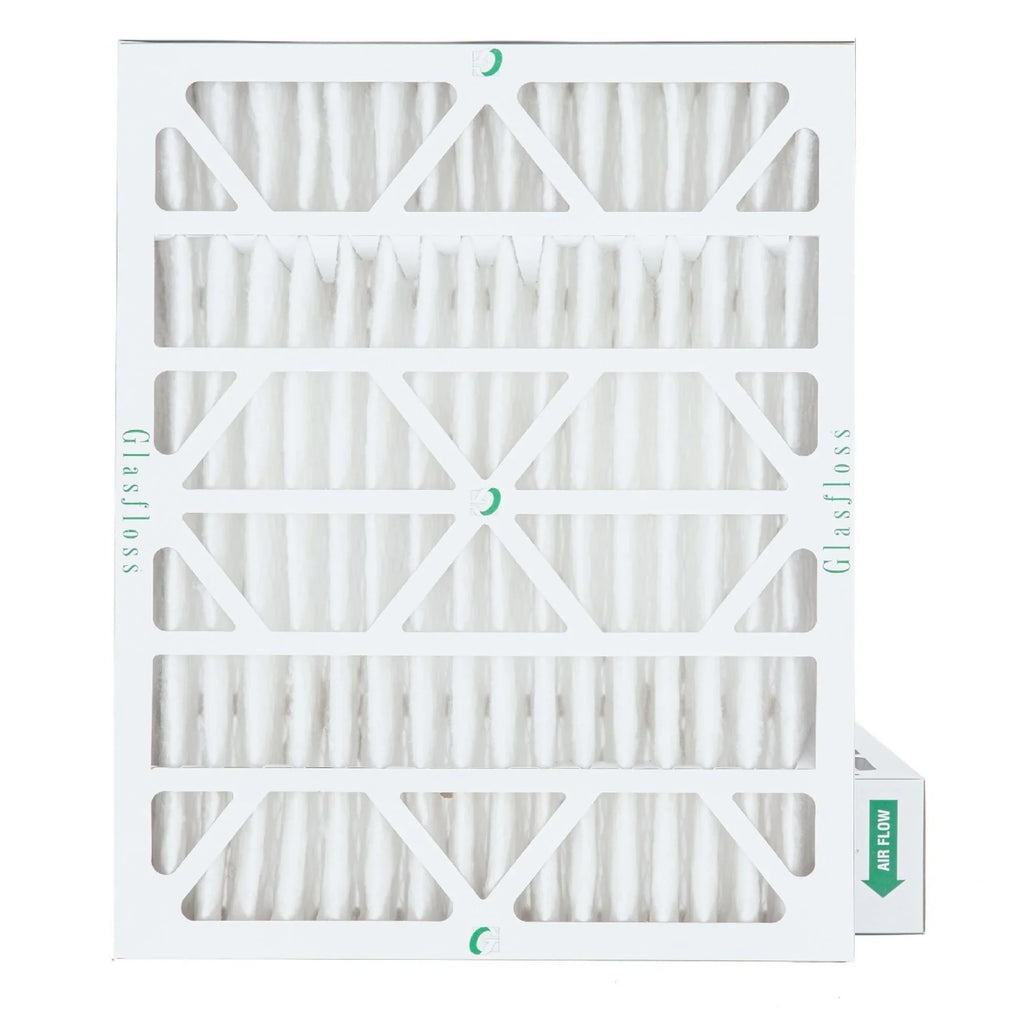 Actual Size: 19-1/2 x 24-1/2 x 3-3/4. 2 Pack of 20x25x4 MERV 10 Pleated 4" 25mm Air Filters by Glasfloss
