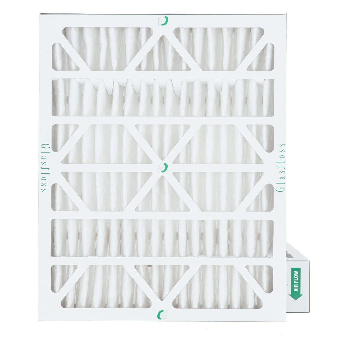 Actual Size: 19-1/2 x 24-1/2 x 3-3/4. 2 Pack of 20x25x4 MERV 10 Pleated 4" 25mm Air Filters by Glasfloss