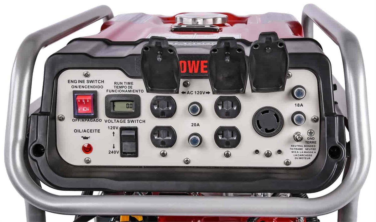 Run Time. JEGS 86065 Portable Generator 5000 Starting Watts 4250 Running Watts 9 Hr