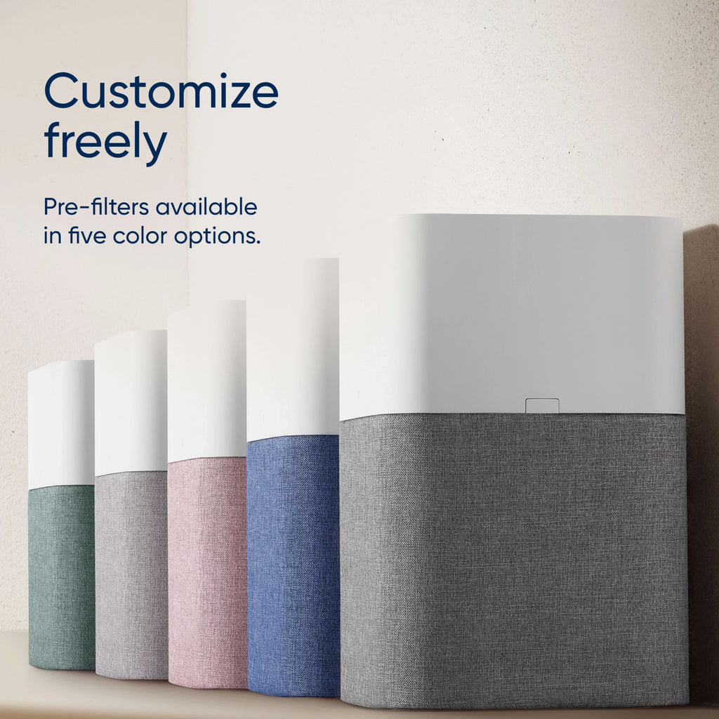 Blueair Blue Pure 211+ Auto Aurora Light Pre-filter, Washable Pre-filter Fabric Traps Pollen, Pet Hair & Dust, Green