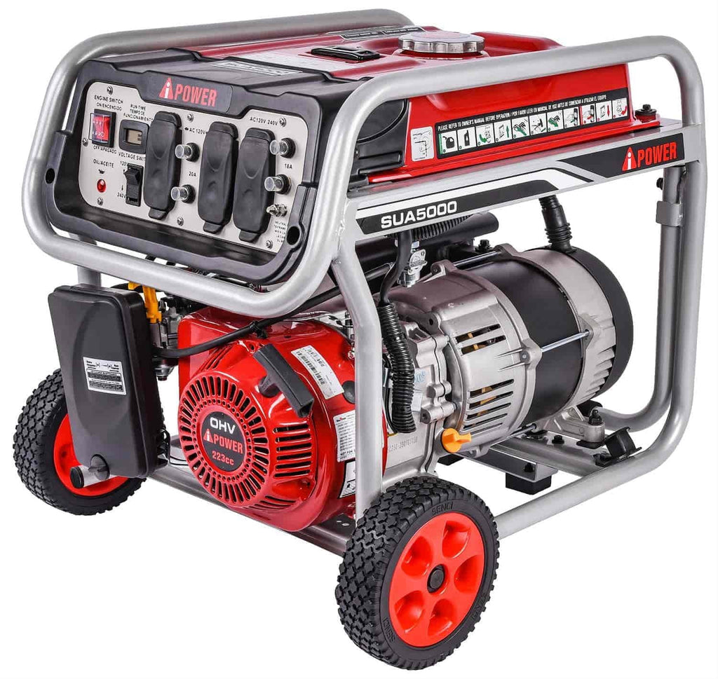 Run Time. JEGS 86065 Portable Generator 5000 Starting Watts 4250 Running Watts 9 Hr