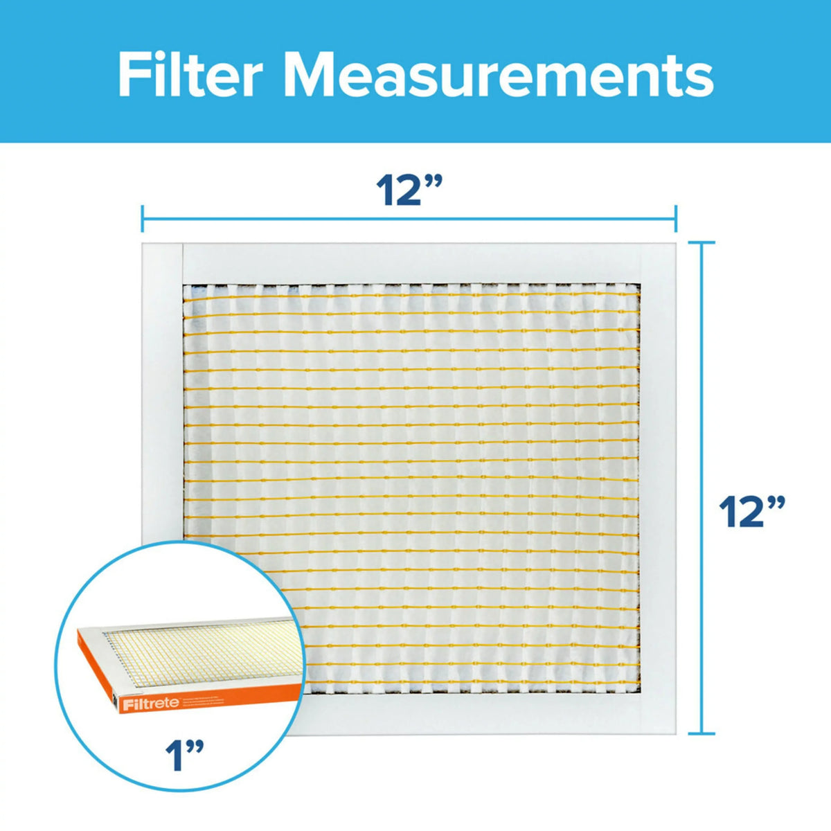 Filtrete 12x12x1 Air Filter, MPR 800 MERV 10, Micro Particle Reduction, 4 Filters