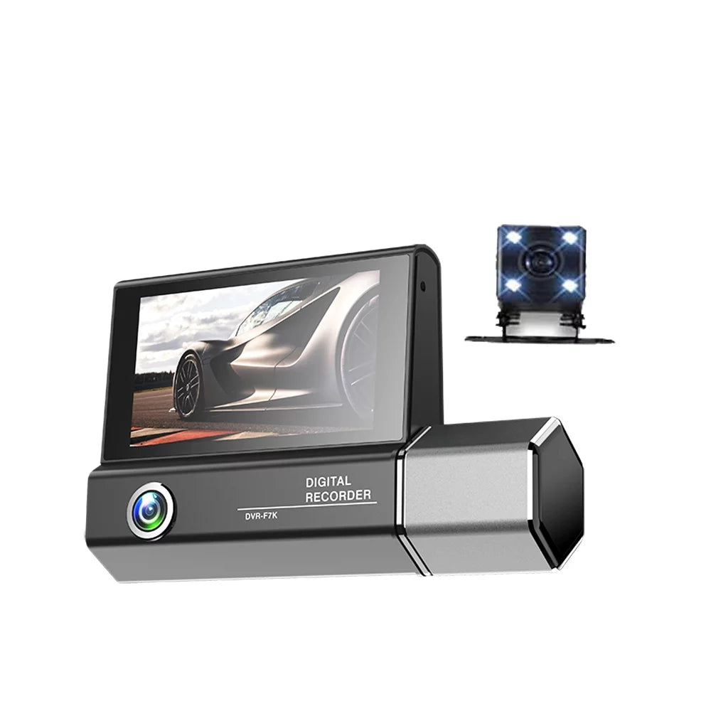 Pinnaco Dash Camera,Radirus Pristin 3-lens Inside inch Screen 1080p Dvr Dash Inside Rear Support Dash Camera 3 25mm Screen Dashcam Rear Camera Owsoo