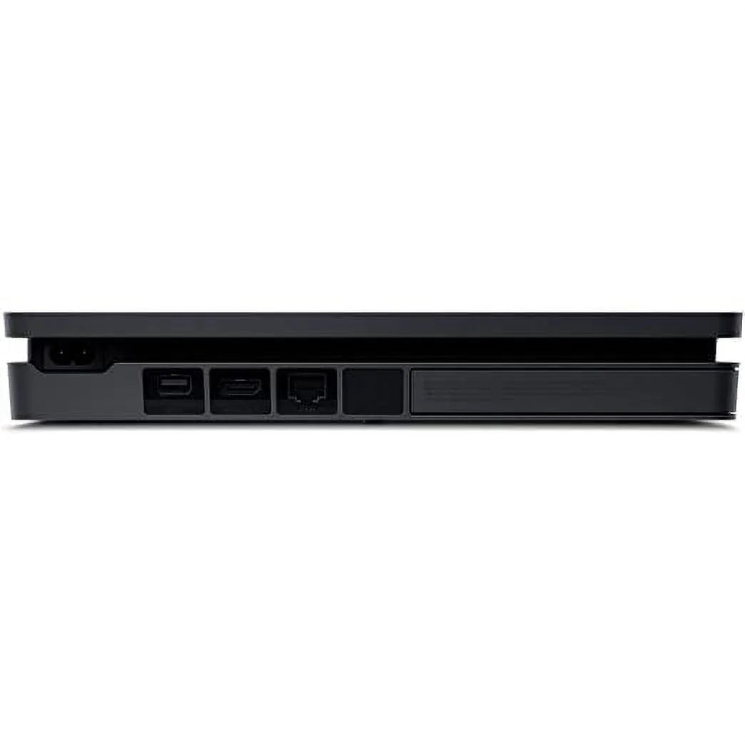 2215B PlayStation 4 Slim 1TB Gaming Console ebony, HDMI Cable 2 Controller With BOLT AXTION Cleaning Kit Bundle Like New
