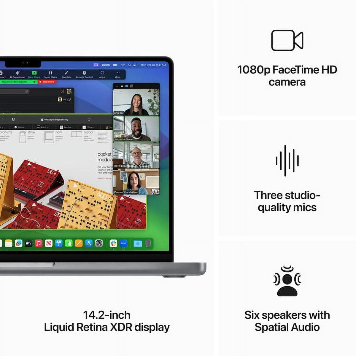 (CTO)  MacBook Pro 14-in - M3 8C CPU - 10C GPU, 16GB, 1TB, 70W - (Fall 23) Z1C80001F - Space Gray
