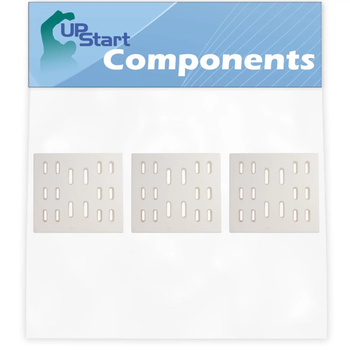 3-Pack BBQ Grill Heat Shield Plate Tent Replacement Parts for Bakers And Chefs 9905TB - Compatible Barbeque Ceramic Flame Tamer, Guard, Deflector, Flavorizer Bar, Vaporizer Bar, Burner Cover 8"
