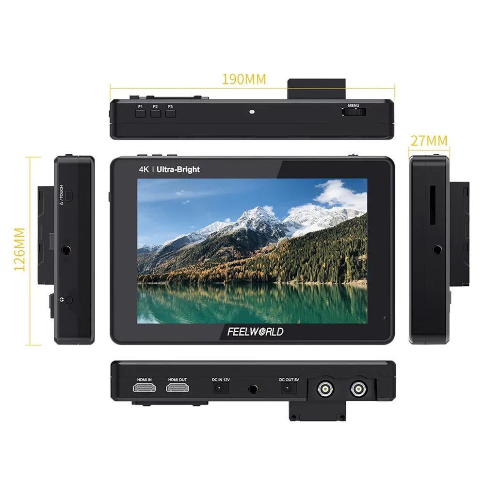 FEELWORLD LUT7S 7 1 inch Touchscreen IPS Panel Video Monitor, 2200nits Brightness