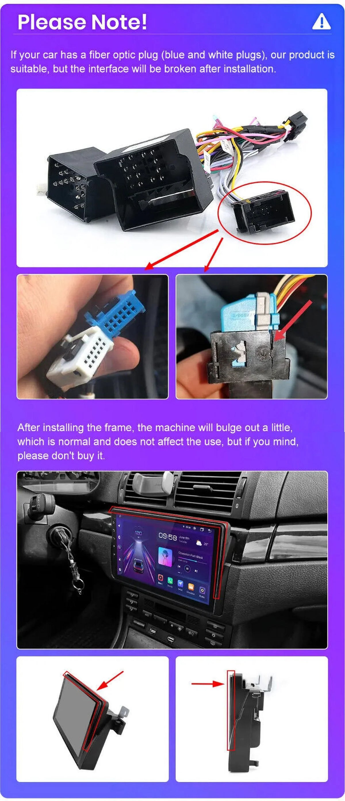 Android 12 Car Radio Stereo for  E46 M3 9 inch Touch Screen 2+32GB USB RDS  Carplay Android Auto HD WIFI GPS FM Bluetooth