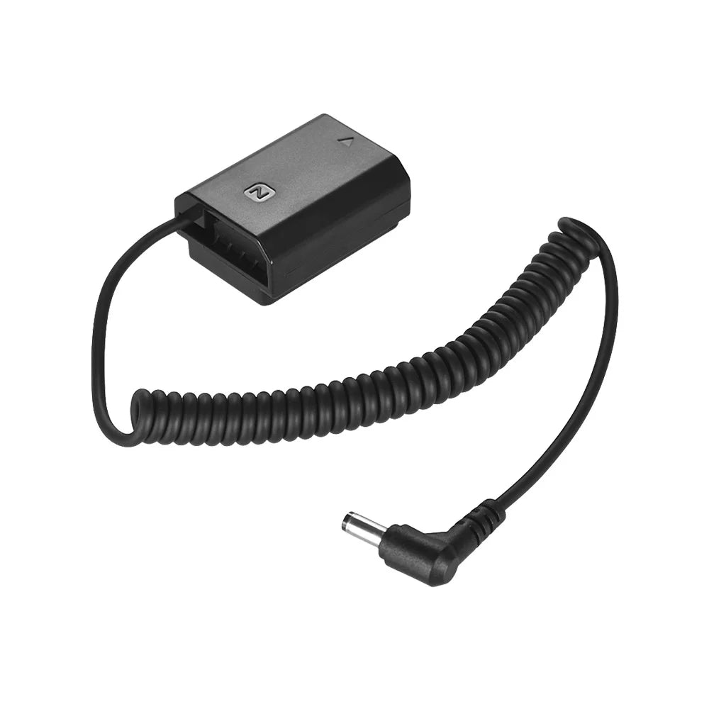 Andoer NP FZ100 Dummy Battery Pack Adapter for  A7III A9 A7RIII A7SIII, with Spring Cable