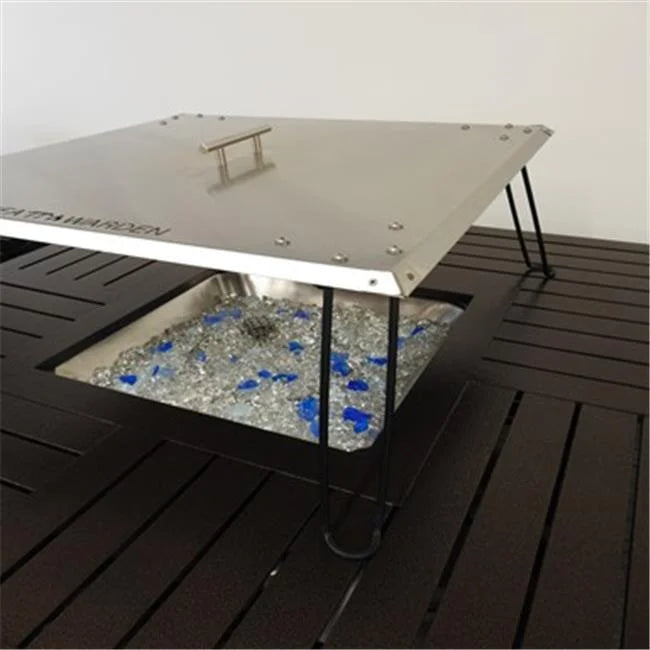 Fire Pit Heat Deflector in Stainless Steel