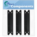 3-Pack BBQ Grill Heat Shield Plate Tent Replacement Parts for Charmglow 8106320B - Compatible Barbeque Porcelain Steel Flame Tamer, Flavorizer Bar, Vaporizer Bar, Burner Cover 17 3/4"