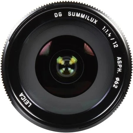 Lumix G Leica DG Summilux 12mm f/1.4 Aspherical Lens for Micro Four Thirds, charcoal