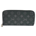 Pre-Owned LOUIS VUITTON Long Wallet Zippy Vertical LV Logo Round Zipper Monogram Eclipse Noir M62295 Men's Billfold (Good)