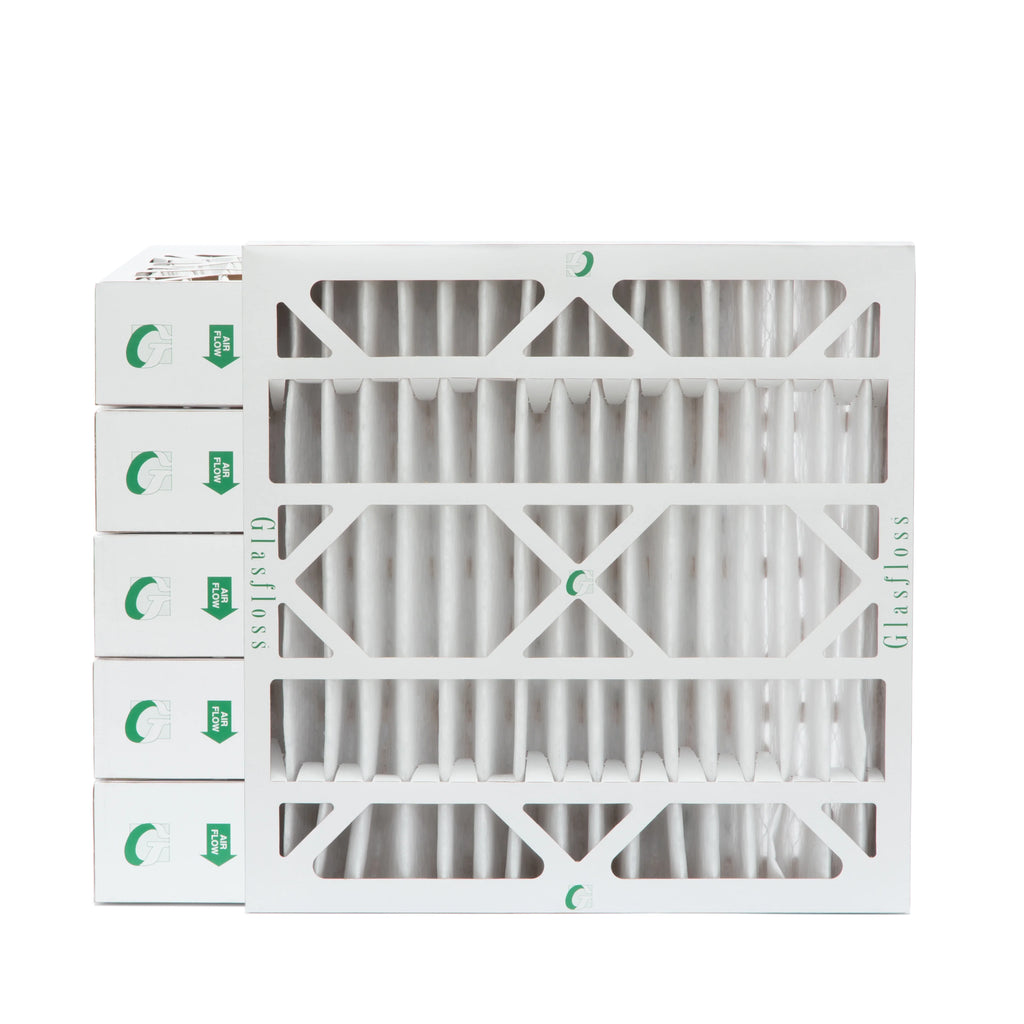 Actual Size: 19-1/2 x 19-1/2 x 3-3/4. 6 Pack of 20x20x4 MERV 13 Pleated 4" inch Air Filters by Glasfloss