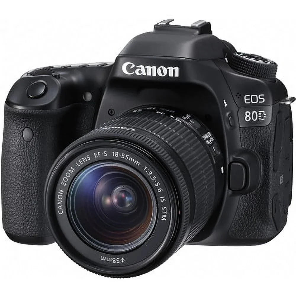 EOS 80D DSLR Camera  Advanced Bundle with 18-55mm Lens+ 24.2MP APS-C CMOS sensor and DIGIC 6 image processor