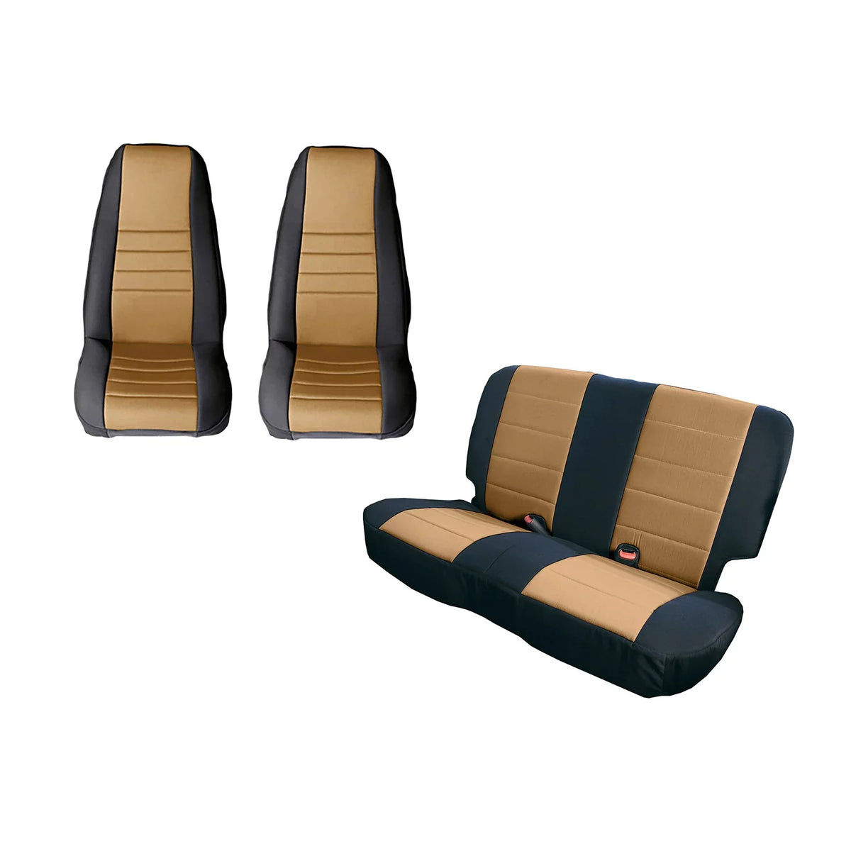 Rugged Ridge by RealTruck | 13296.01 Seat Cover Kit, dark; 2011-2018 Jeep Wrangler JK, 2 Door Compatible with Select: 2011, 2015-2018 Jeep Wrangler Unlimited