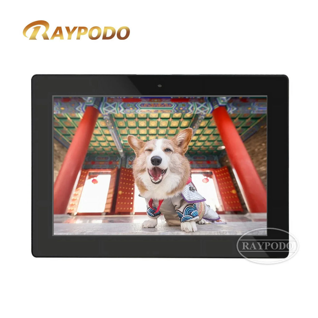 RAYPODO Wall Mount 10.1-1 inch RK3399 Touchscreen Tablet with RJ45 PoE function Android 8.1 system for Smart Home