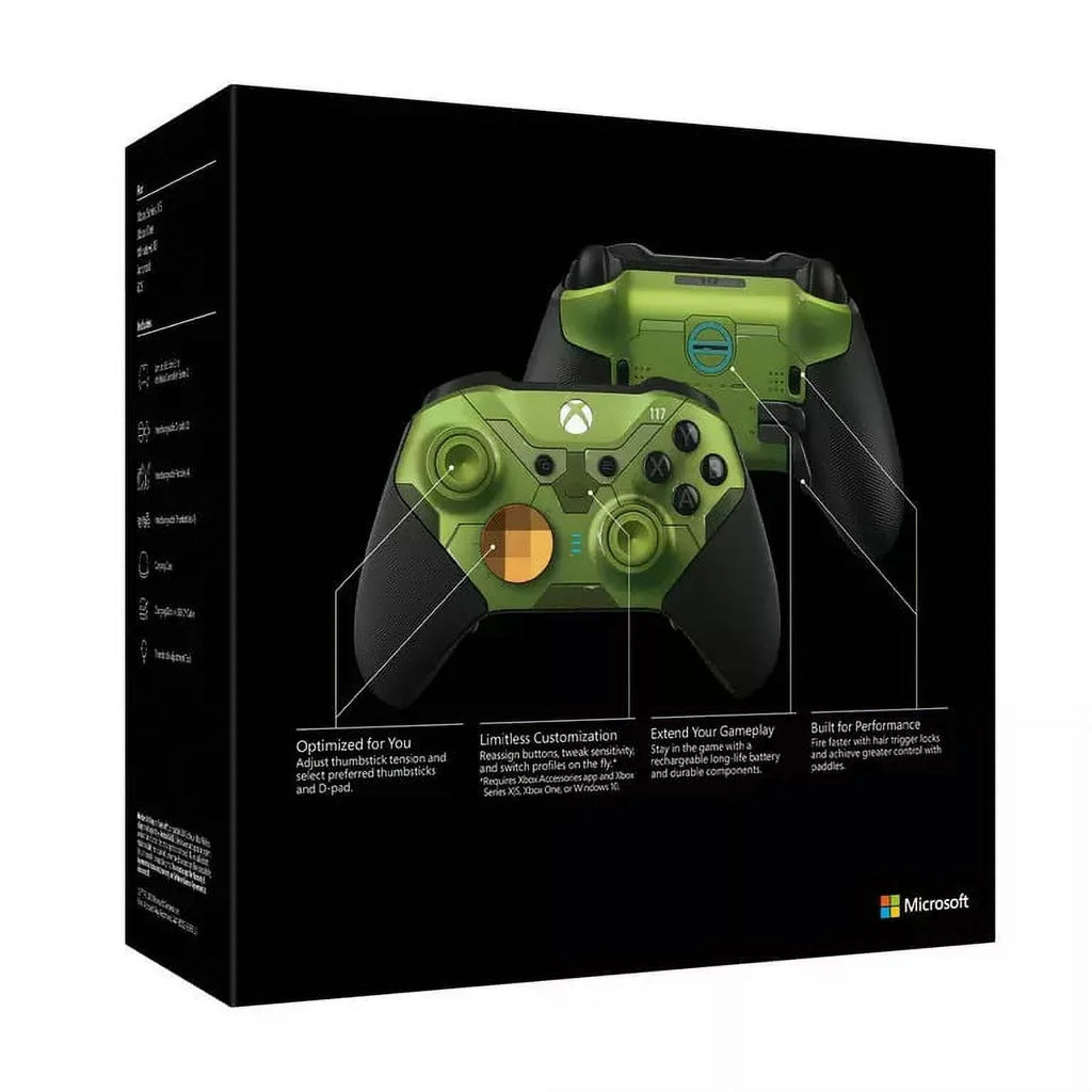 Xbox Elite Wireless Controller Series 2 - Halo Infinite Limited Edition - gamepad - wireless - Bluetooth - for PC,  Xbox One, Android, iOS,  Xbox Series X