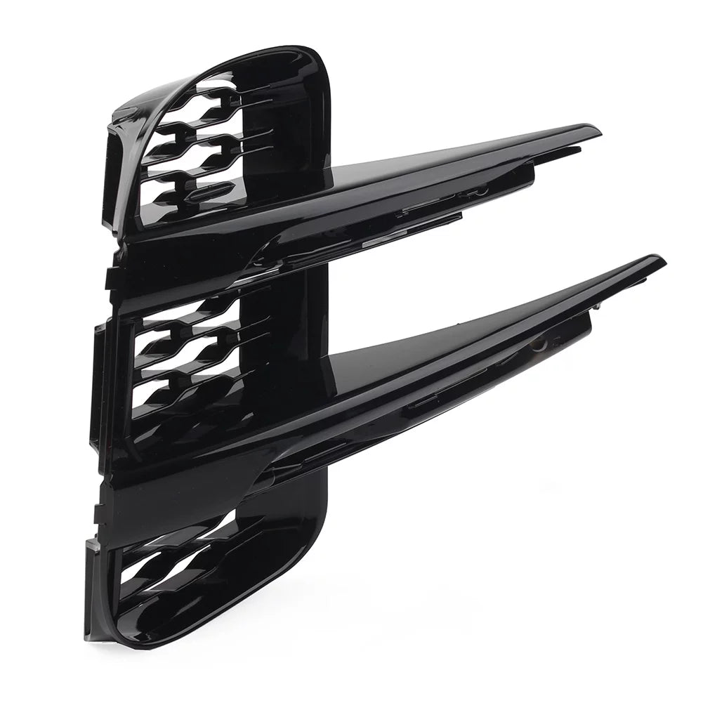 ZS Gloss dark Car Front Bumper Left Grille 1Pcs For Land Rover Range Rover Evoque 2019 2020 2021 2022 LR114729