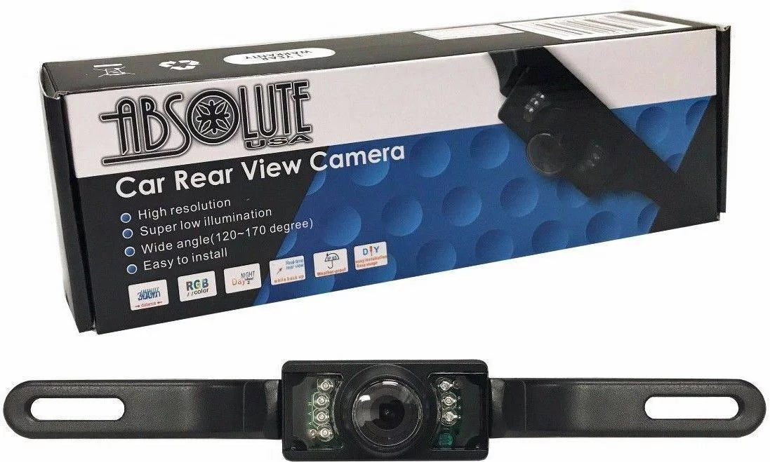 FOR KENWOOD DNN991HD DNN-991HD NIGHT VISION COLOR REAR VIEW CAMERA ebony FRAME