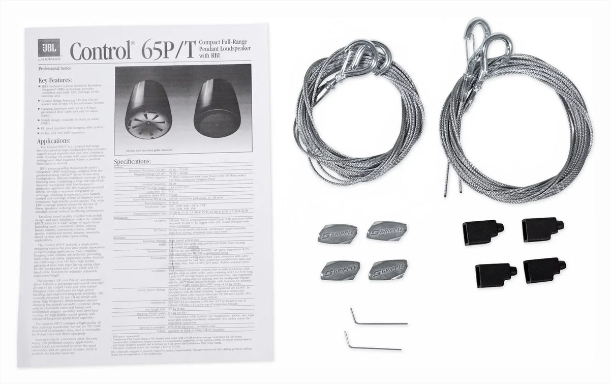 4-Zone Matrix Multi Source Commercial Amplifier+(6) JBL White Pendant Speakers