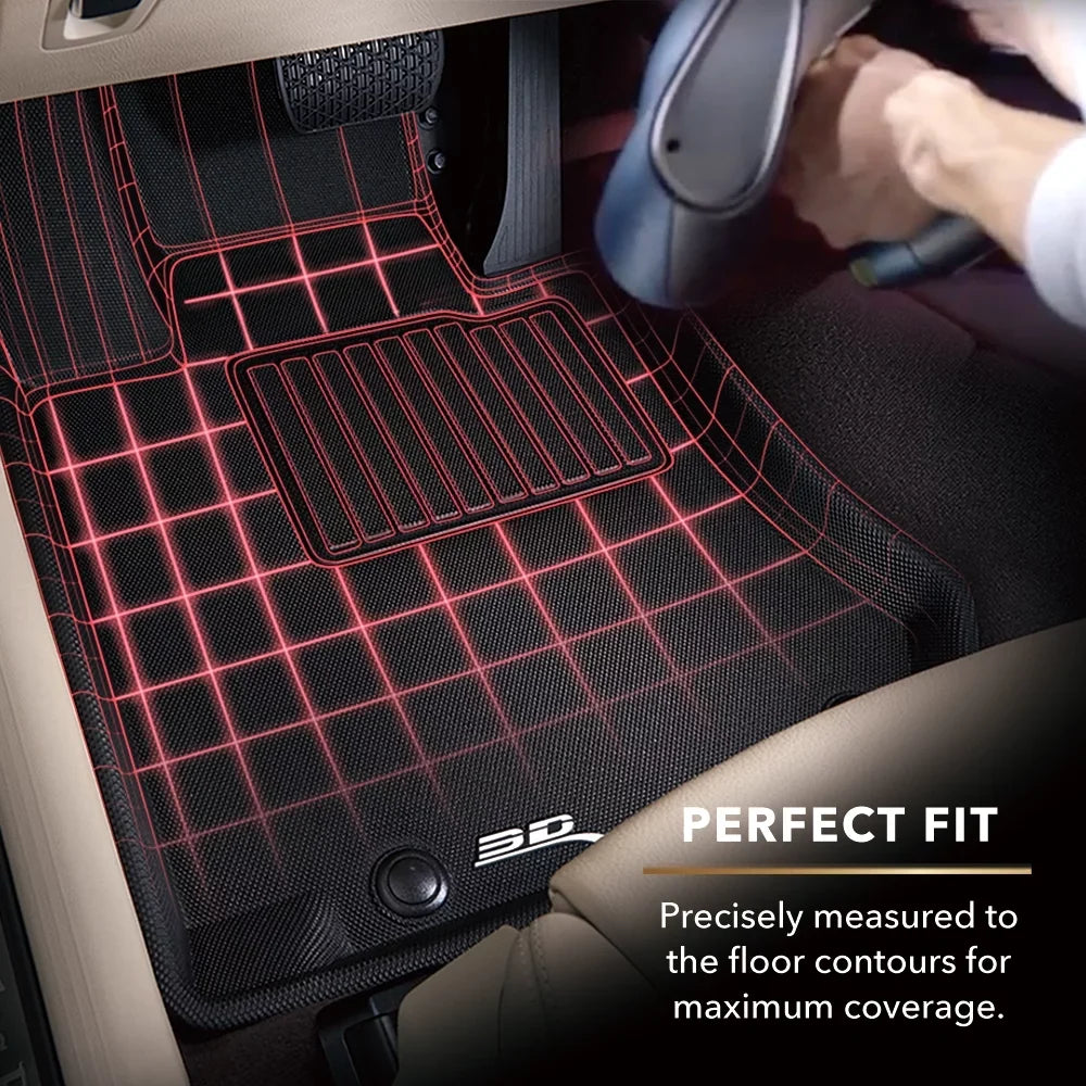 3D MAXpider KAGU Floor Mat (charcoal) compatible with SUBARU FORESTER 2014-2018 - Front Row