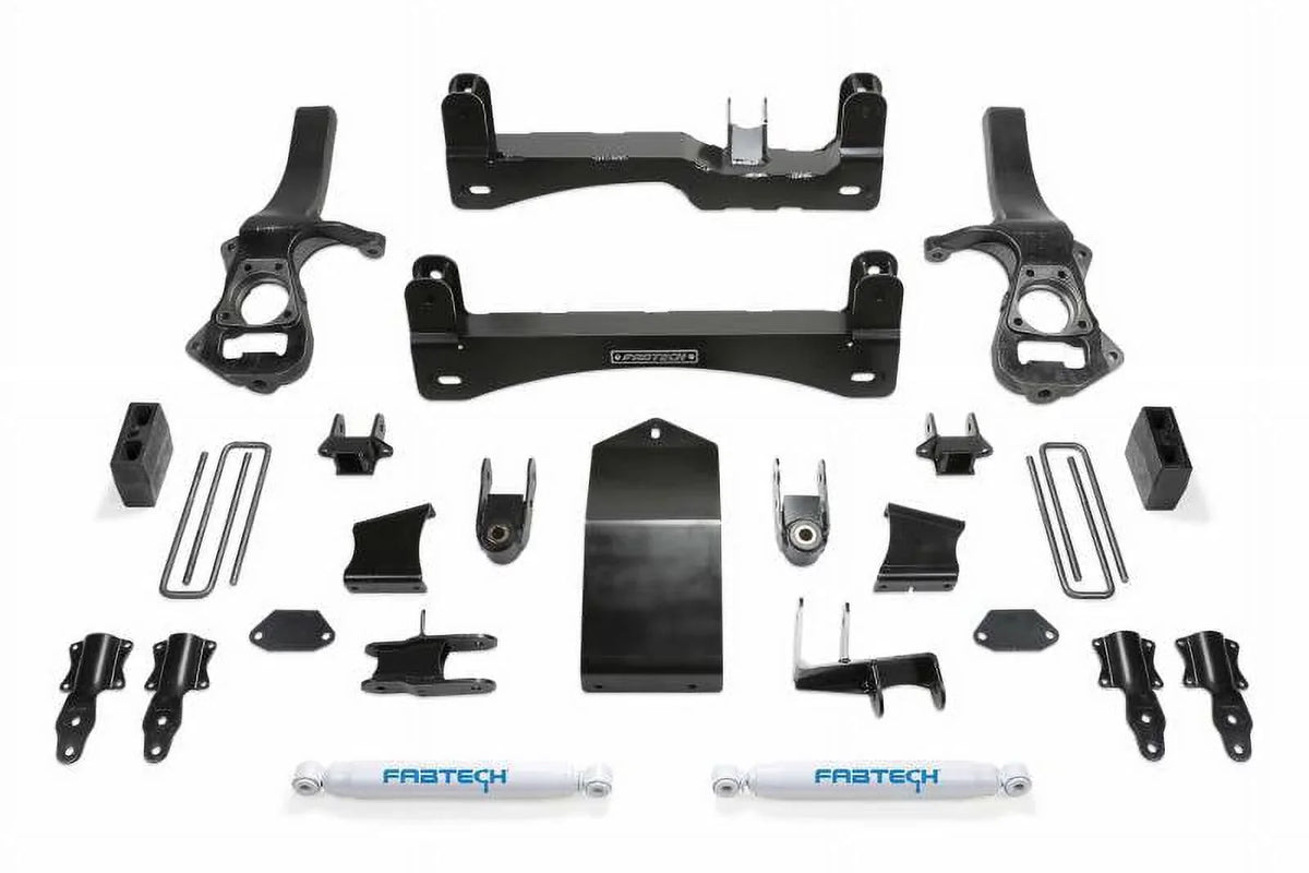 Fabtech 2019 Fits Chevrolet Silverado GMC Sierra 1500 Pickup PERF Shocks 6" BASIC System K1132