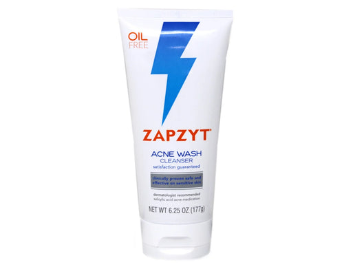 '- Pack of 6. Zapzyt Acne Wash Cleanser Oil Free, 6.25 Oz