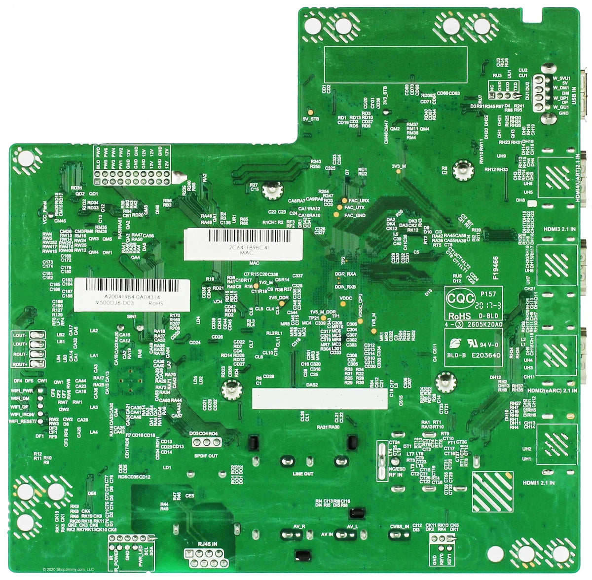 Vizio 6M03A0002U00J Main Board for V505-H19